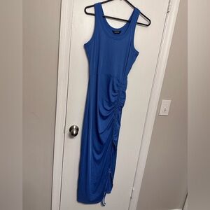 NWOT Sleeveless Ruched Maxi Dress